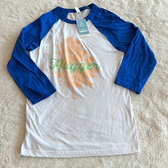 Caribou Coffee “tree” hugger baseball tee size small - Picture 1 of 9